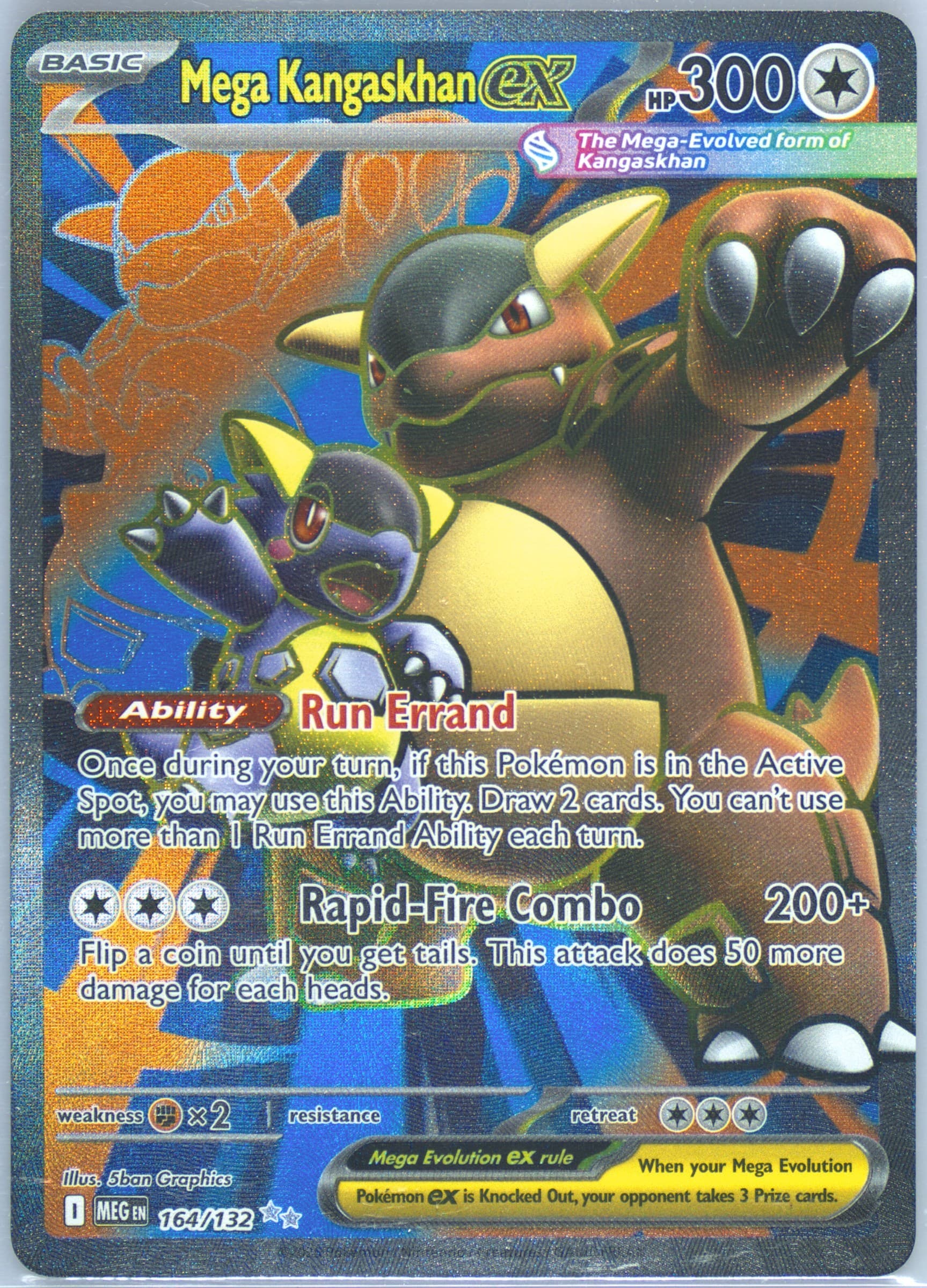 Mega Kangaskhan EX Ultra Rare (164) 2025 Pokemon Meg EN-Mega Evolution