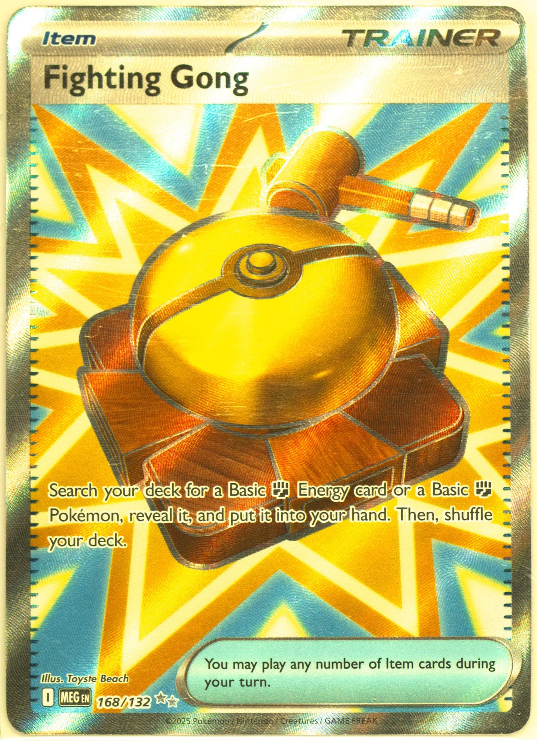 Fighting Gong Ultra Rare (168) 2025 Pokemon Meg EN-Mega Evolution