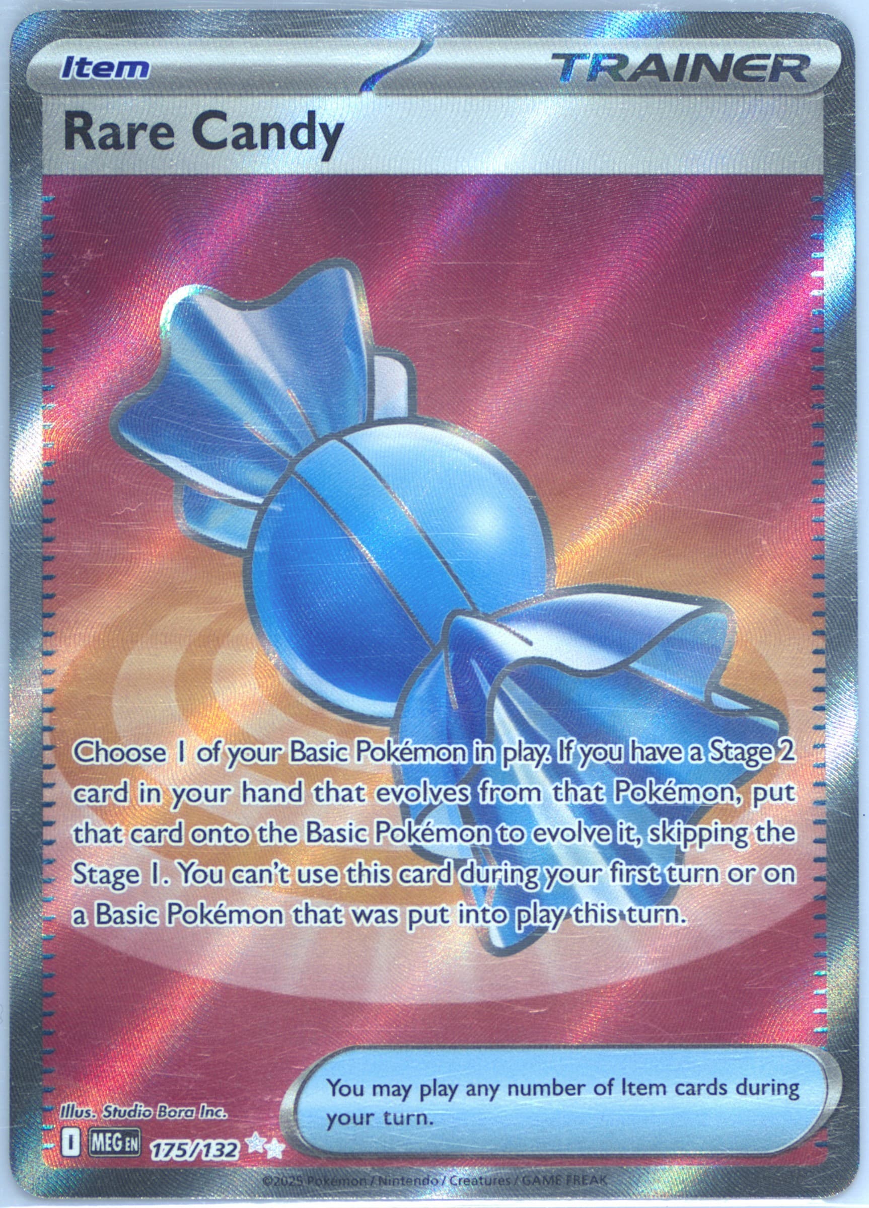 Rare Candy Ultra Rare (175) 2025 Pokemon Meg EN-Mega Evolution