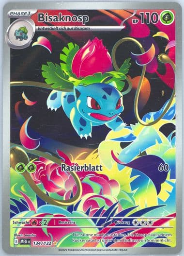 Ivysaur Illustration Rare (134) 2025 Pokemon German Meg de-Mega Evolution