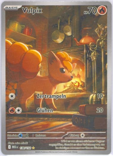 Vulpix Illustration Rare (138) 2025 Pokemon German Meg de-Mega Evolution
