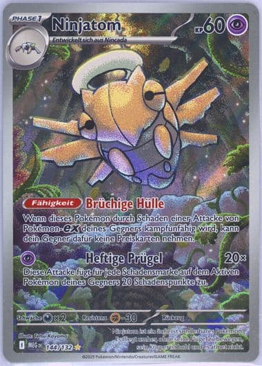 Shedinja Illustration Rare (144) 2025 Pokemon German Meg de-Mega Evolution