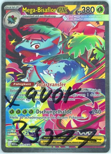 Mega Venusaur EX Special Illustration Rare (177) 2025 Pokemon German Meg de-Mega Evolution