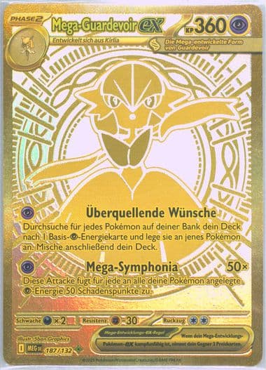 Mega Gardevoir EX Mega Hyper Rare (187) 2025 Pokemon German Meg de-Mega Evolution