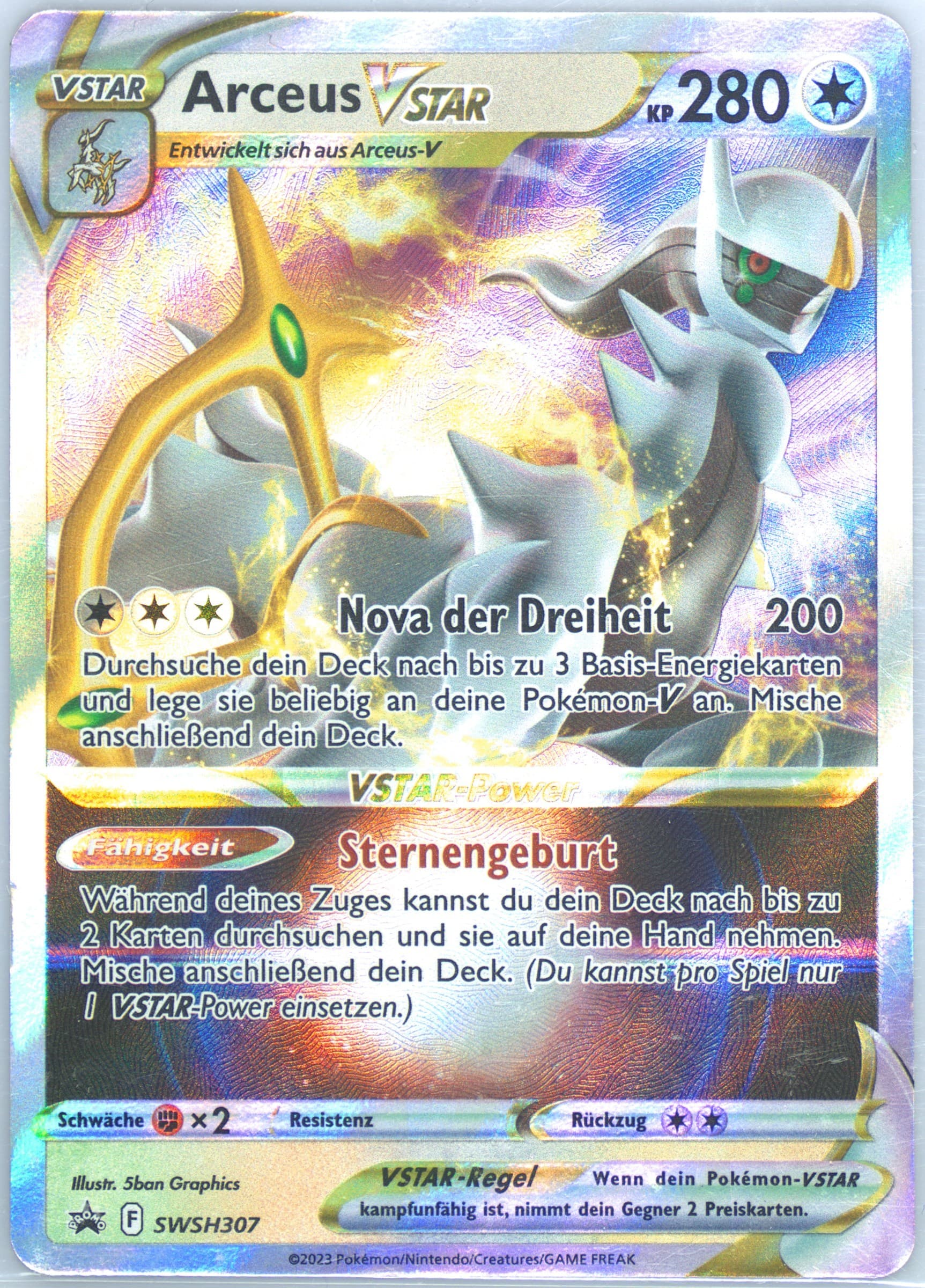 Arceus Vstar Trainer's Toolkit-German (307) 2023 Pokemon Swsh Black Star Promo