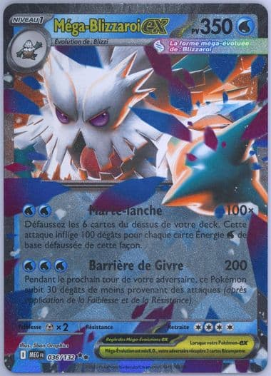 Mega Abomasnow EX (036) 2025 Pokemon French Meg FR-Mega Evolution