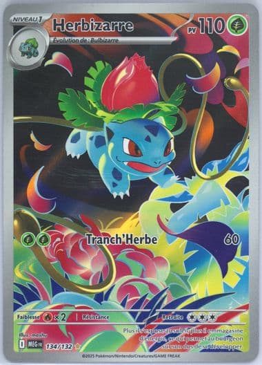 Ivysaur Illustration Rare (134) 2025 Pokemon French Meg FR-Mega Evolution