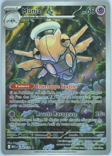 Shedinja Illustration Rare (144) 2025 Pokemon French Meg FR-Mega Evolution