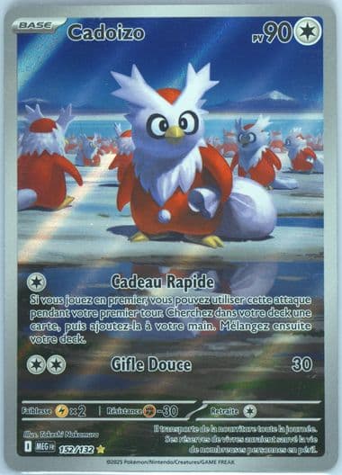 Delibird Illustration Rare (152) 2025 Pokemon French Meg FR-Mega Evolution