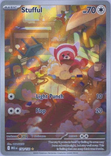 Stufful Illustration Rare (154) 2025 Pokemon French Meg FR-Mega Evolution