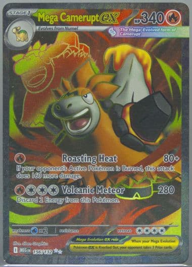 Mega Camerupt EX Ultra Rare (156) 2025 Pokemon French Meg FR-Mega Evolution