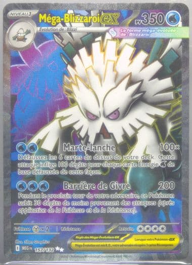 Mega Abomasnow EX Ultra Rare (157) 2025 Pokemon French Meg FR-Mega Evolution
