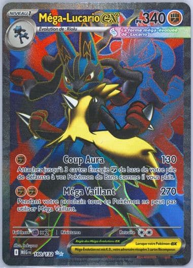 Mega Lucario EX Ultra Rare (160) 2025 Pokemon French Meg FR-Mega Evolution