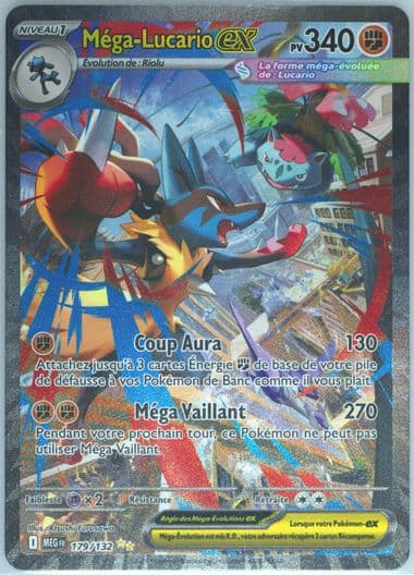 Mega Lucario EX Special Illustration Rare (179) 2025 Pokemon French Meg FR-Mega Evolution