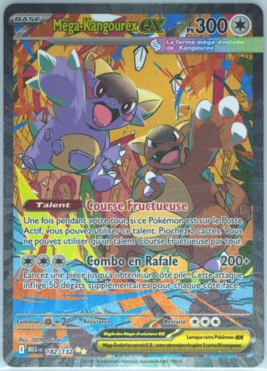 Mega Kangaskhan EX Special Illustration Rare (182) 2025 Pokemon French Meg FR-Mega Evolution