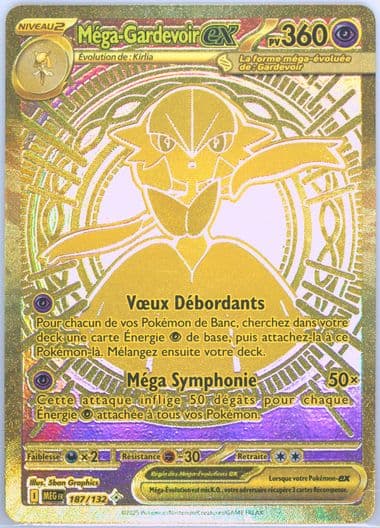Mega Gardevoir EX Mega Hyper Rare (187) 2025 Pokemon French Meg FR-Mega Evolution