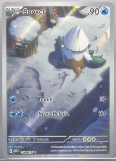 Snover Illustration Rare (140) 2025 Pokemon Spanish Meg ES-Mega Evolution