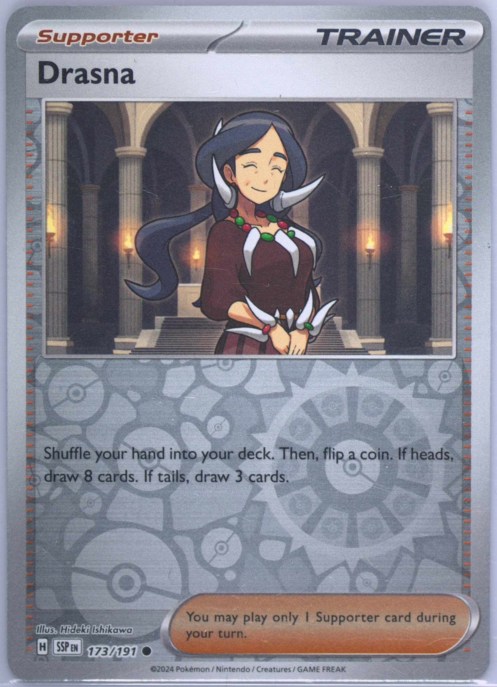 Drasna Reverse Holo (173) 2024 Pokemon Ssp EN-Surging Sparks