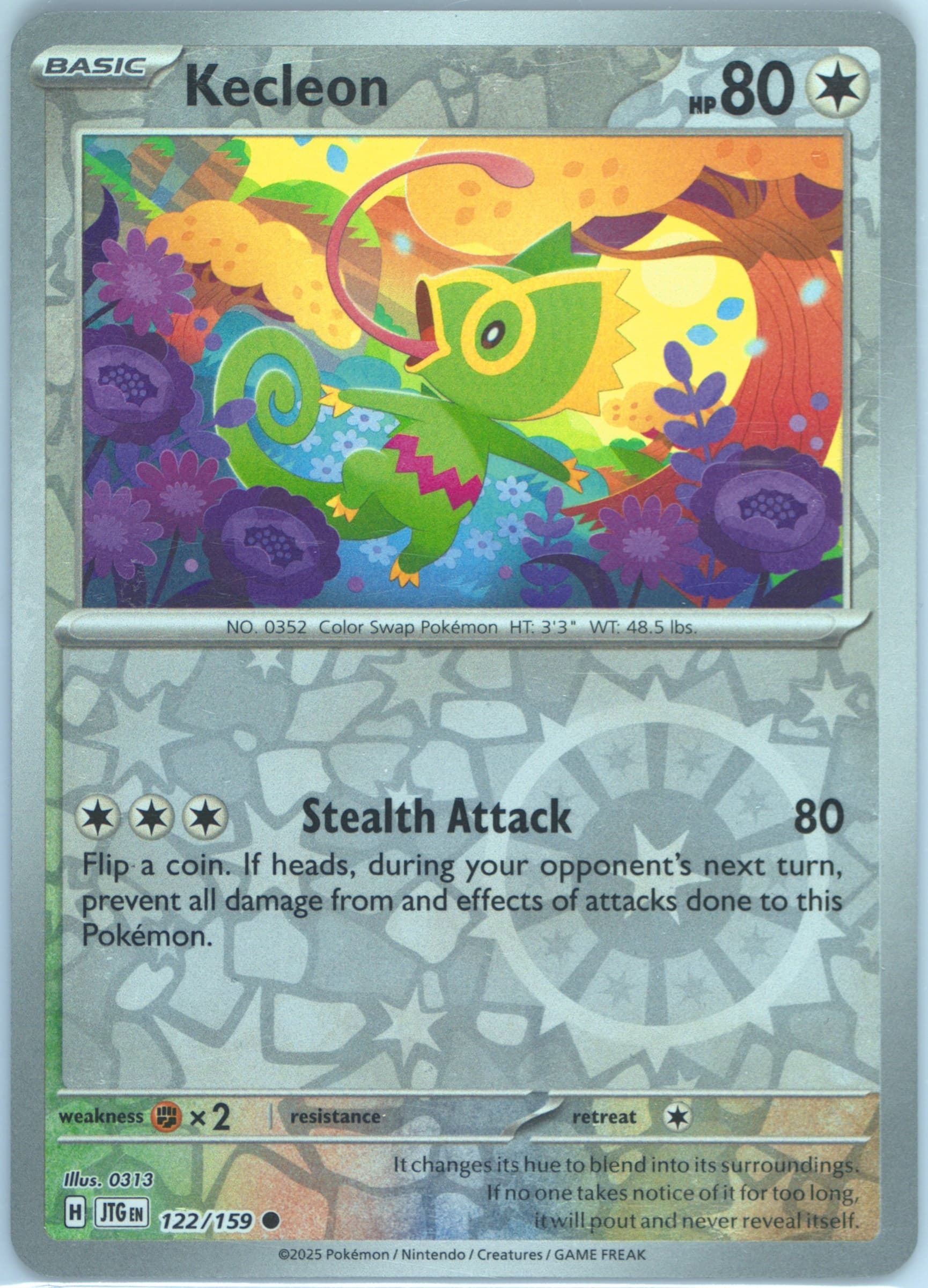 Kecleon Reverse Holo (122) 2025 Pokemon Jtg EN-Journey Together