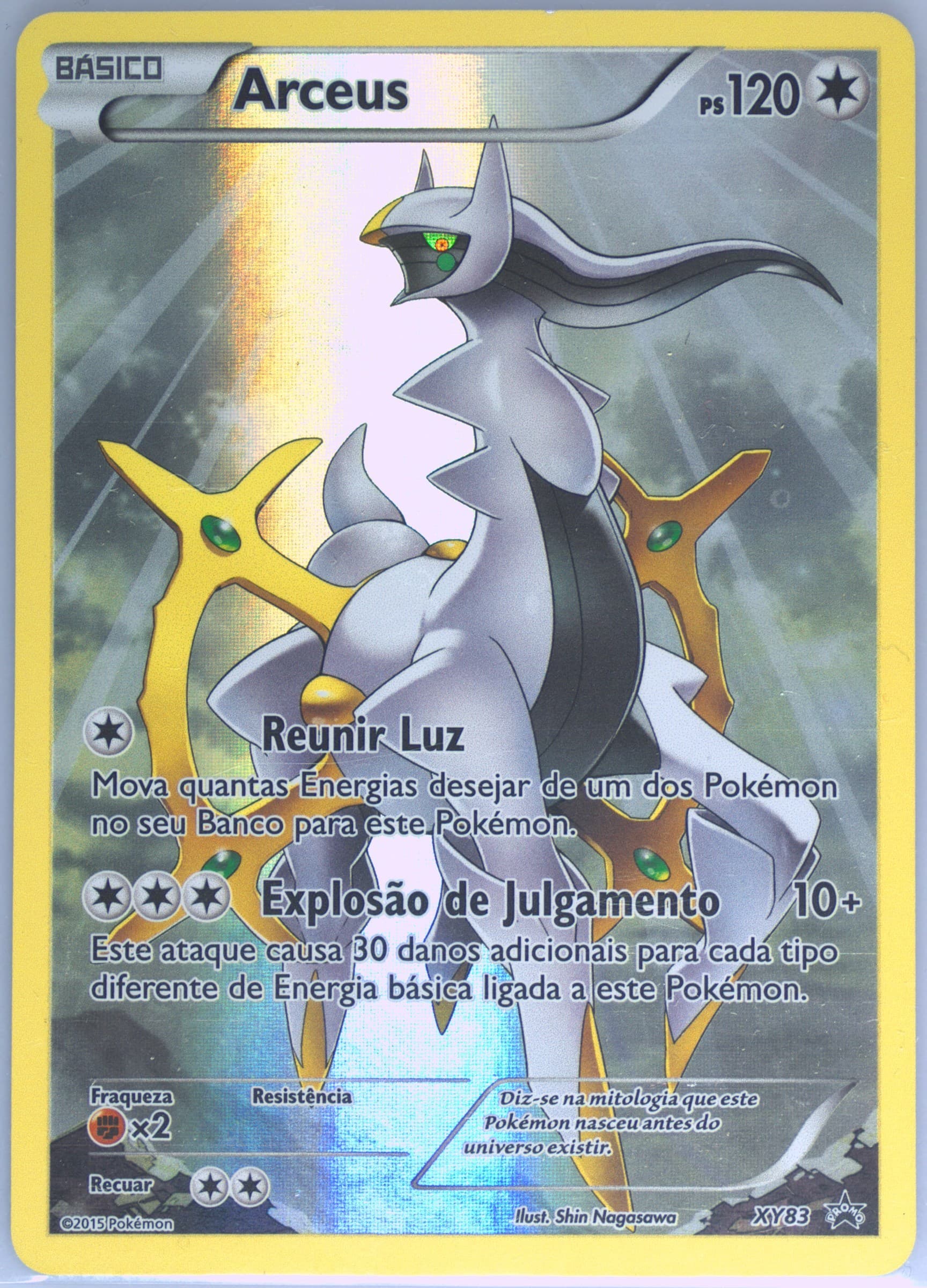 Full Art/Arceus Pikachu EX Legendary Collection-Portuguese (XY83) 2016 Pokemon XY Black Star Promo
