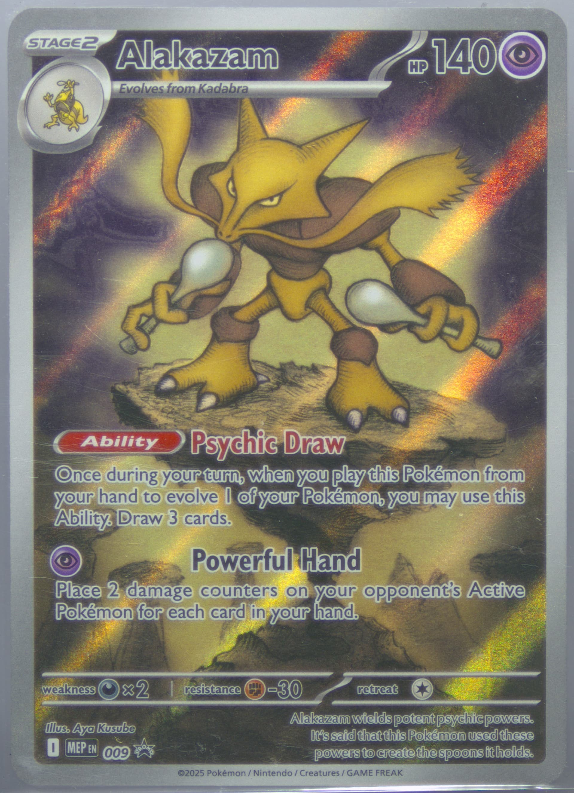 Alakazam Mega Evolution Pokemon Center Elite Trainer Box-Mega Gardevoir (009) 2025 Pokemon Mep EN-Me Black Star Promo