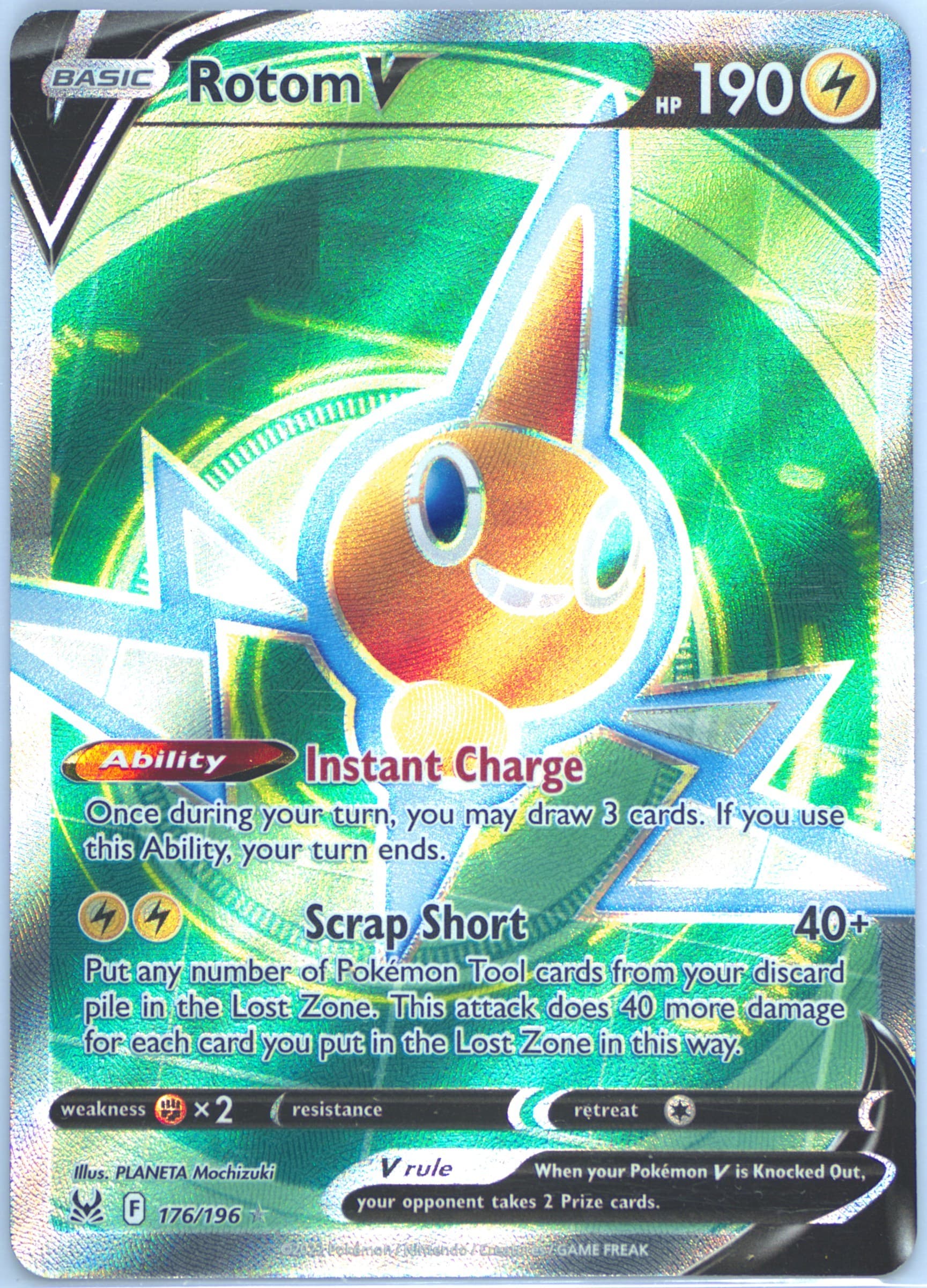 Full Art/Rotom V Inverted Back (176) 2022 Pokemon Sword & Shield Lost Origin