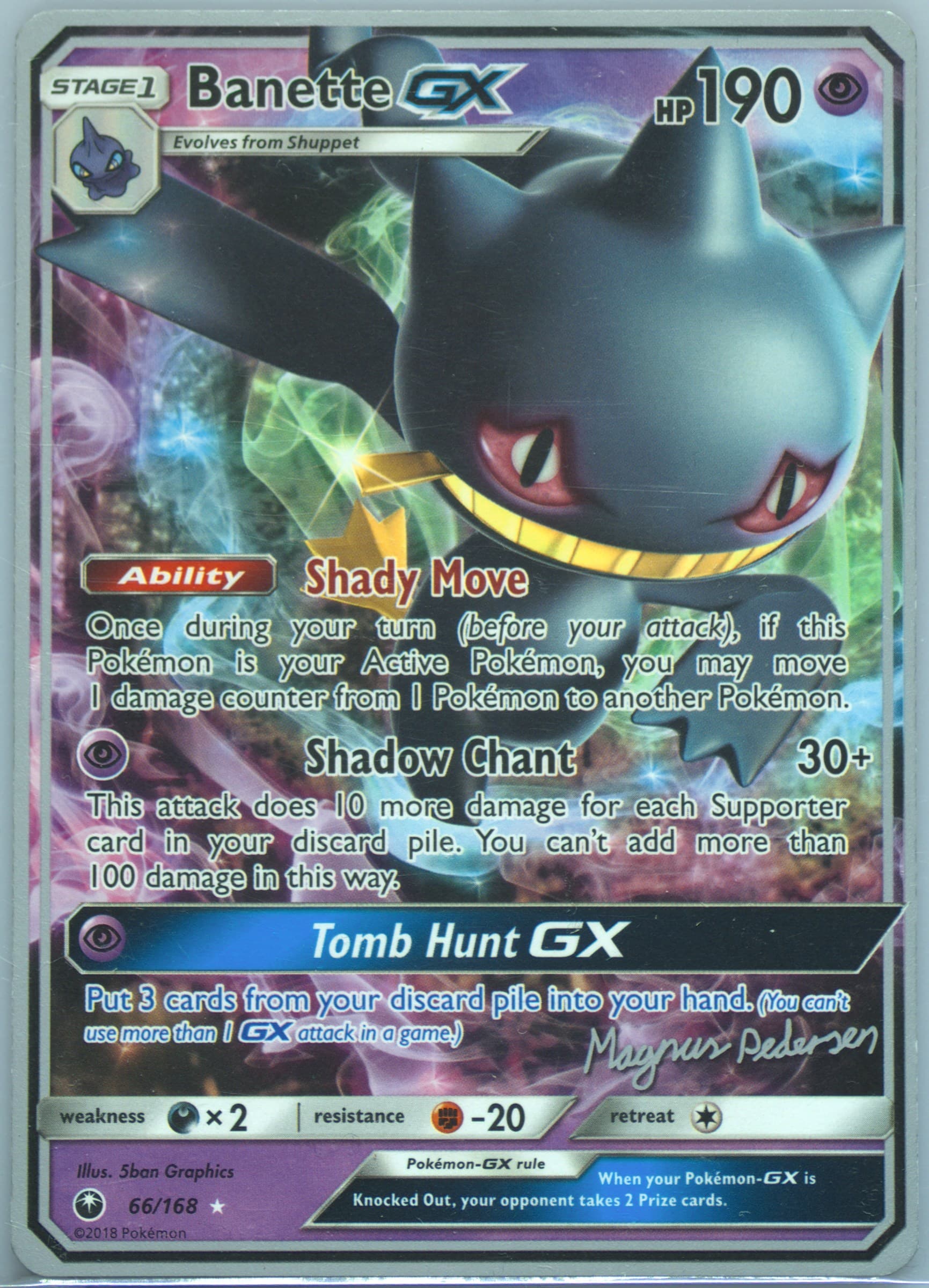 Banette GX Garbanette (66) 2018 Pokemon World Championships Promo
