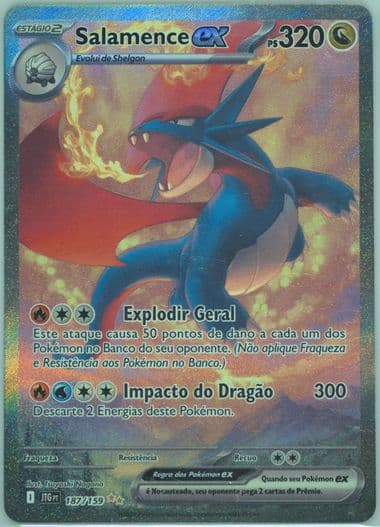 Salamence EX Special Illustration Rare (187) 2025 Pokemon Portuguese Jtg PT-Journey Together