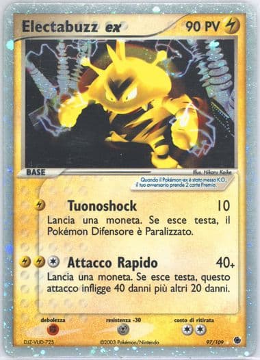 Electabuzz EX-Holo Italian (97) 2003 Pokemon EX Ruby & Sapphire
