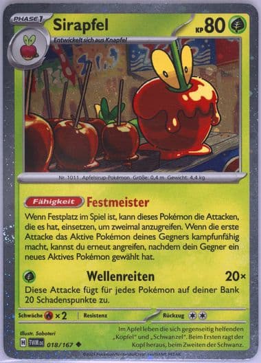Dipplin Fall Collector Chest (018) 2024 Pokemon German Twm de-Twilight Masquerade