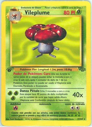 Vileplume 1st Edition (31) 2000 Pokemon Spanish Jungle