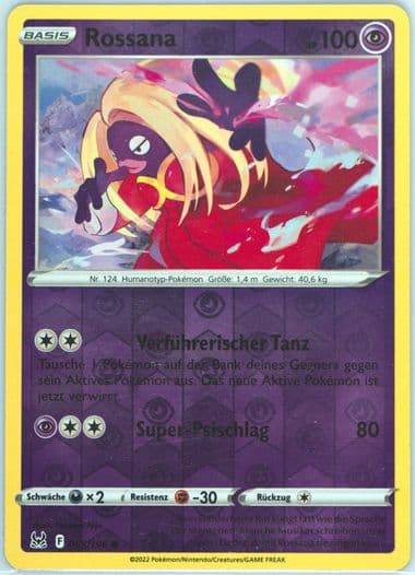 Rossana-Reverse Foil German (068) 2022 Pokemon Sword & Shield Lost Origin