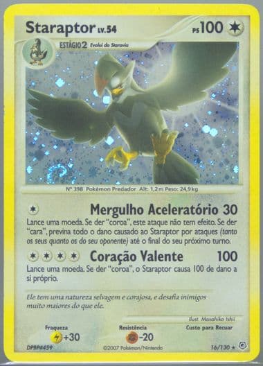 Staraptor-Holo Portuguese (16) 2007 Pokemon Diamond & Pearl