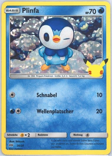 Plinfa German (20) 2021 Pokemon Mcdonald's Collection