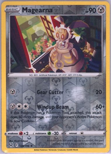 Magearna-Reverse Foil (128) 2022 Pokemon Sword & Shield Lost Origin