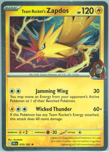 Team Rocket's Zapdos Enhanced 2 Pack Blister (070) 2025 Pokemon Dri EN-Destined Rivals