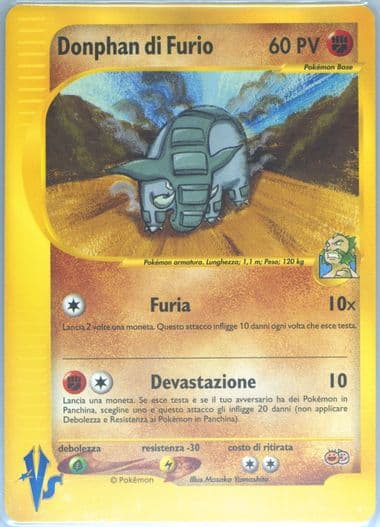 Chuck's Donphan Italian 2001-2002 Pokemon Tropical Mega Battle