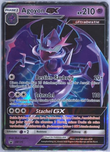 Agoyon GX Dragon Majesty Elite Trainer-German (SM125) 2018 Pokemon SM Black Star Promo