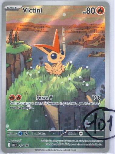 Victini Unova Victini Illustration Collection (208) 2025 Pokemon Italian Svp It-SV Black Star Promo