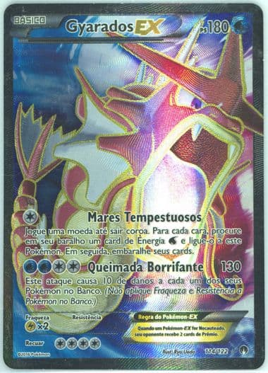 Full Art/Gyarados EX Portuguese (114) 2016 Pokemon XY Breakpoint