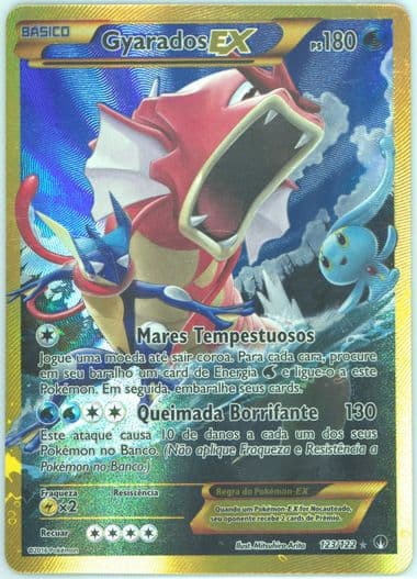 Full Art/Gyarados EX Portuguese-Secret (123) 2016 Pokemon XY Breakpoint