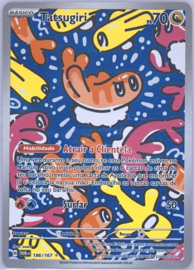 Tatsugiri Illustration Rare (186) 2024 Pokemon Portuguese Twm PT-Twilight Masquerade