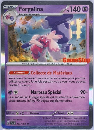 Tinkaton Gamestop Exclusive (105) 2023 Pokemon French Pal FR-Paldea Evolved