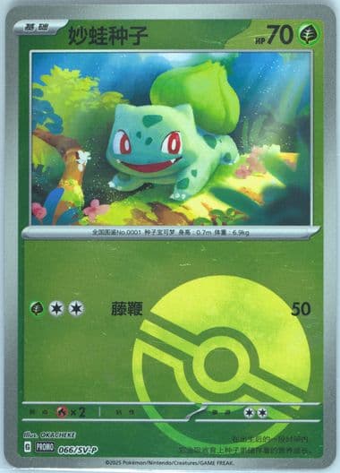 Bulbasaur Collection 151: First Partner Display (066) 2025 Pokemon Simplified Chinese SV-P Promo