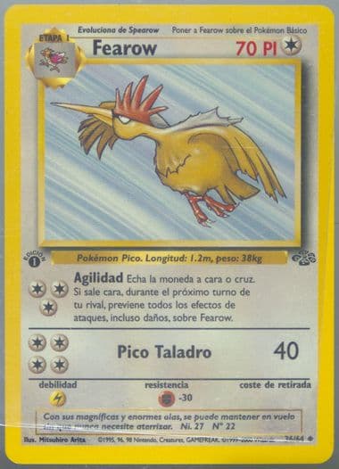 Fearow 1st Edition (36) 2000 Pokemon Spanish Jungle