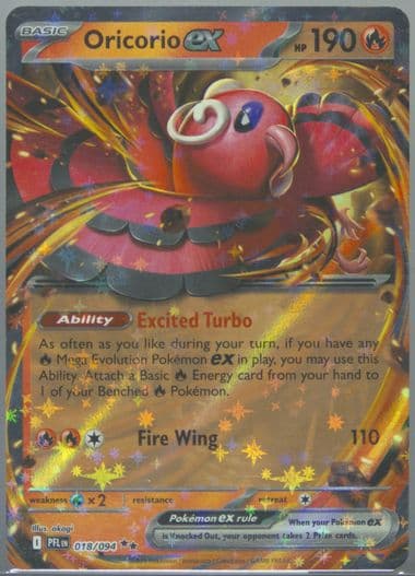 Oricorio EX (018) 2025 Pokemon Pfl EN-Phantasmal Flames