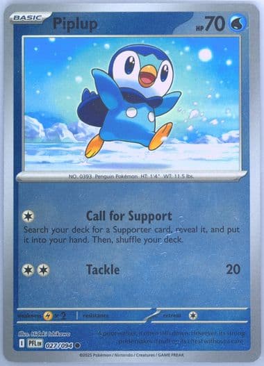 Piplup (027) 2025 Pokemon Pfl EN-Phantasmal Flames