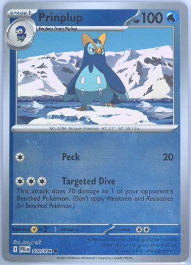 Prinplup (028) 2025 Pokemon Pfl EN-Phantasmal Flames