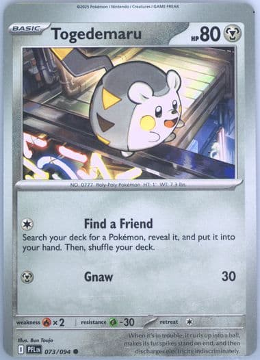 Togedemaru (073) 2025 Pokemon Pfl EN-Phantasmal Flames