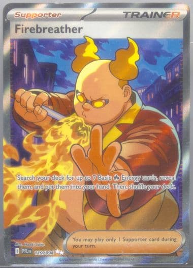 Firebreather Ultra Rare (119) 2025 Pokemon Pfl EN-Phantasmal Flames